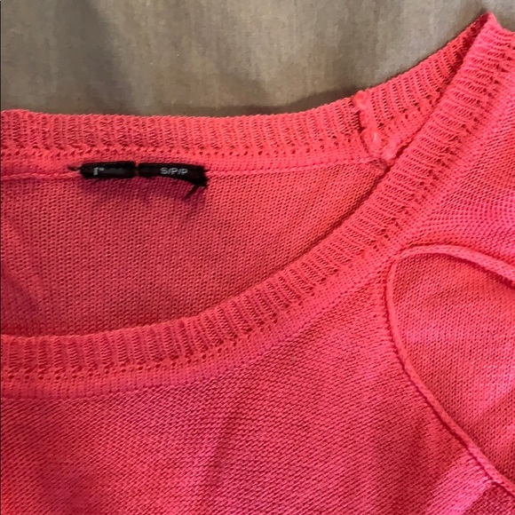 Pink Knit Cutout Sweater - Picture 2 of 6